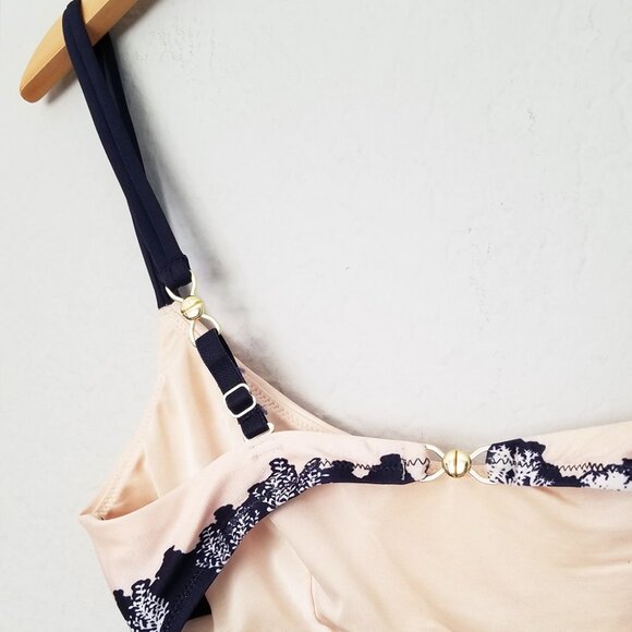 & Other Stories Ocean Floor Bikini Top Buttery Soft Artsy Under The Sea Size 10 - Picture 12 of 16